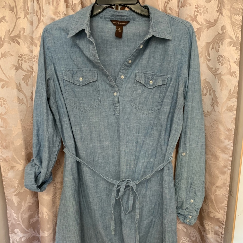 Jean long sleeve dress